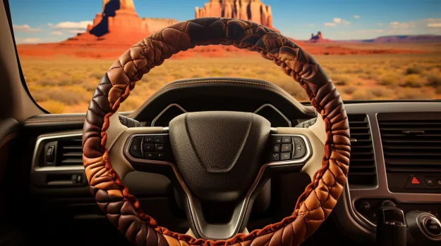 Add Country Style with the Hooey American West Steering Wheel Cover